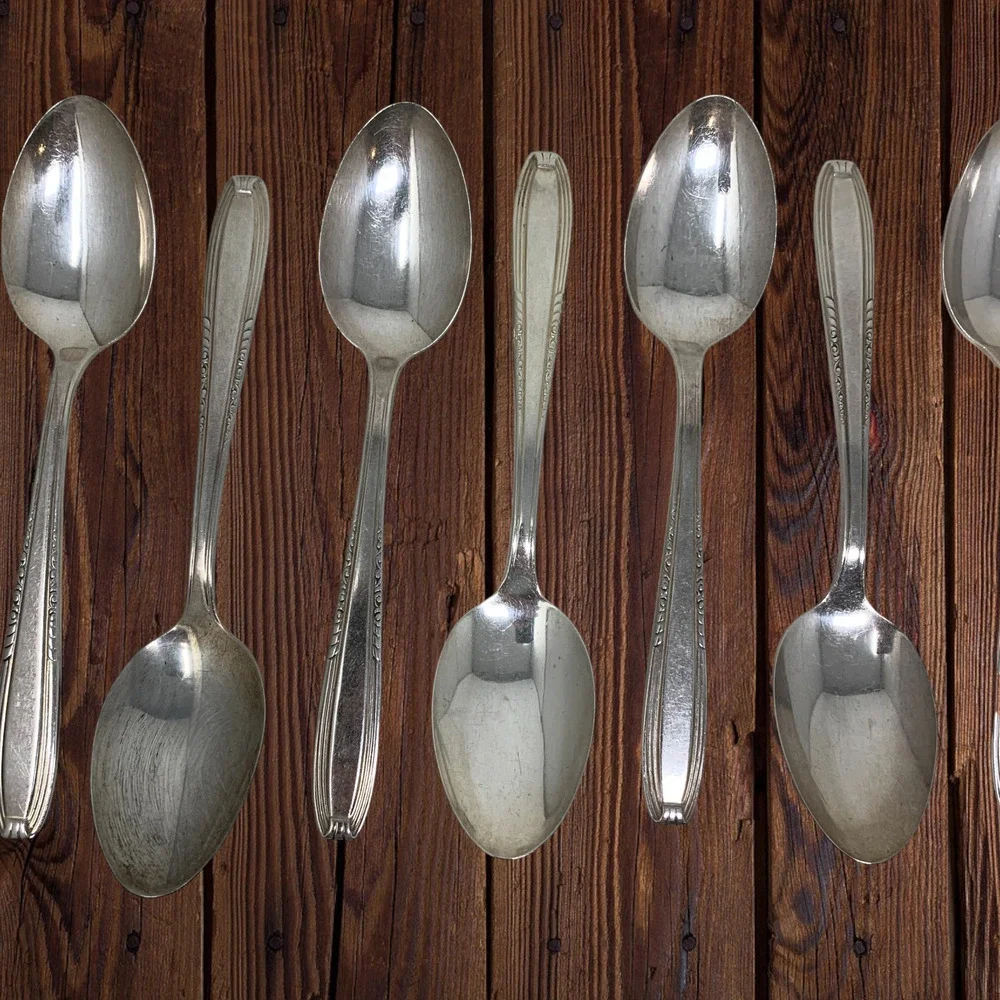 Vintage Lot 40 Pc Harmony House Serenade AA+ Silverplate Flatware Sears Svc 8